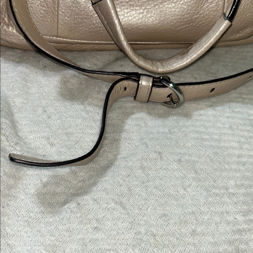 Coach Metallic golden rose Satchel - Picture 6 of 11